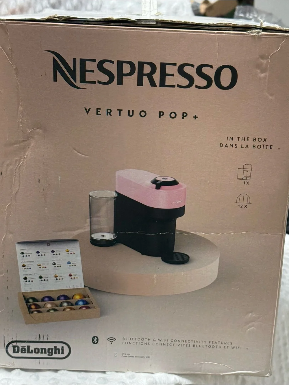 Nespresso Limited Edition Vertuo Pop + Pink Coffee and Espresso Machine